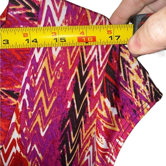 Olivia Matthews Chevron Print Maxi Dress – Size PXL - Picture 3 of 9